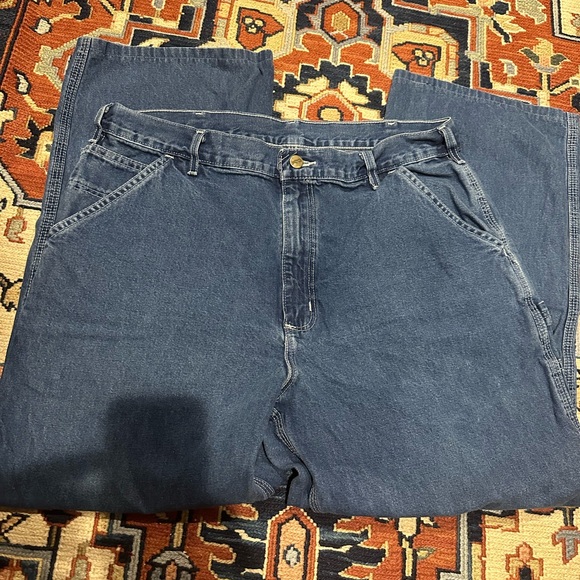 Carhartt Mens Carpenter Dungaree Fit Original Jeans 100%Cotton Work/Casual 36x32 - Picture 6 of 6